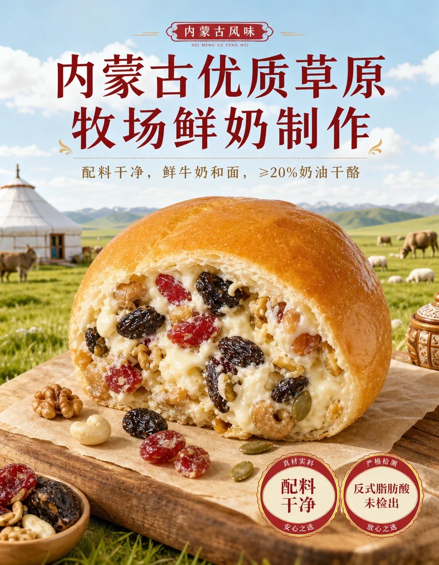 坚果奶酪包