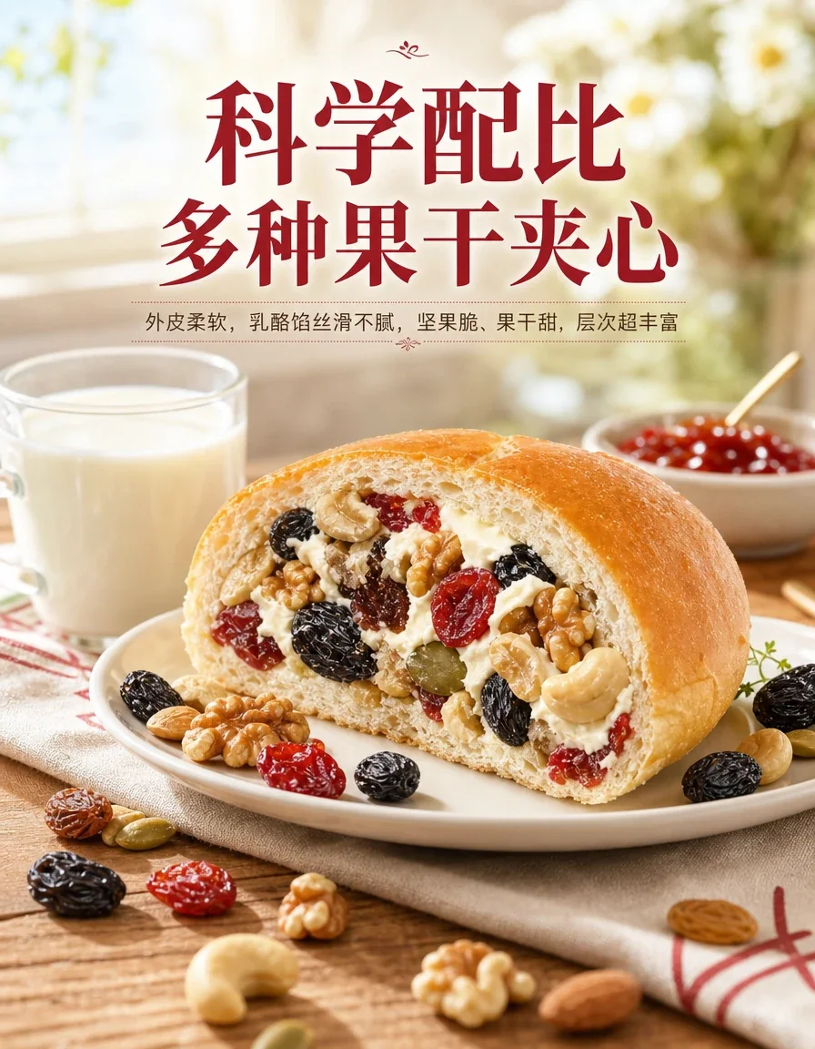 坚果奶酪包