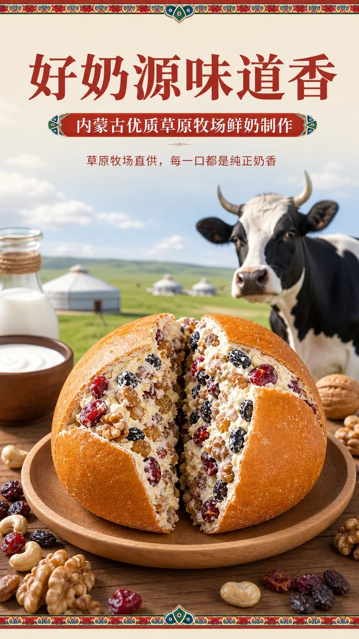 坚果奶酪包
